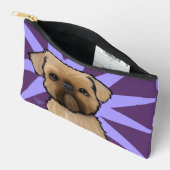 キニアートブリュッセルグリフォン アクセサリーポーチ (見開き)