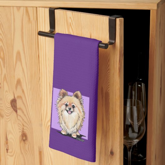 キニアートベラポム キッチンタオル (三つ折り)