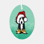 キニアートベルネーズマウンテンドッグメタルオーナメント メタルオーナメント (正面左)