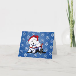 キニアートホイールウェスティクリスマスカード シーズンカード