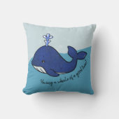 キニアートホエー航海のルビーチ クッション (正面)