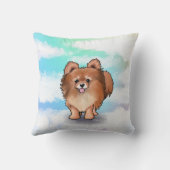 キニアートポメラニア犬ハッガブル クッション (裏面)