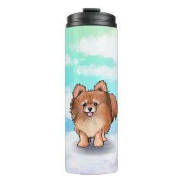 キニアートポメラニア犬 タンブラー