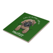 キニアートマスチフの子犬 タイル (側面)