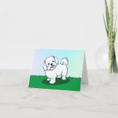 キニアートマルチーズサンキューカード カード (正面)