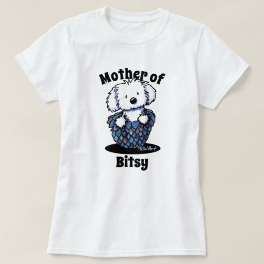 キニアートマルチーズ母 Tシャツ (デザイン正面)
