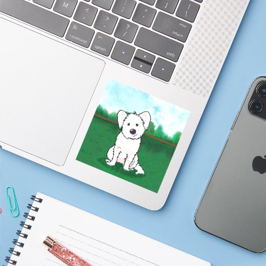 キニアートミアポートレート シール (ノートパソコンとiPhone)