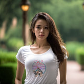 キニアートヨークシャーテリアコケットデザイン Tシャツ