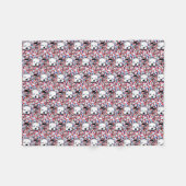 キニアートリバティウェスティーポートレート フリースブランケット (正面(横))