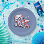 キニアートリバティウェスティーポートレート ペーパープレート (パーティー)