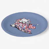 キニアートリバティウェスティーポートレート ペーパープレート (アングル)