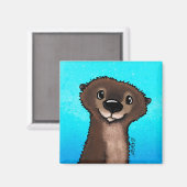 キニアートリバーオッター マグネット (正面/裏面)