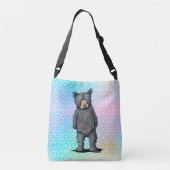 キニアートレインボーママママベアベビーベア クロスボディバッグ (裏面)