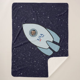 キニアートロケットドッグ縁どテリアーシェルパブランケット シェルパブランケット