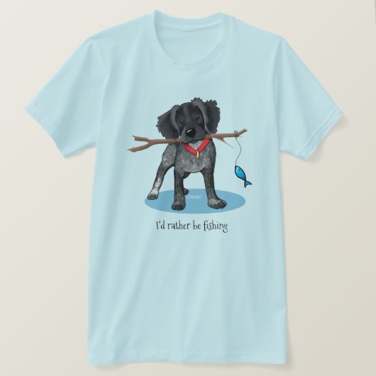 キニアートローアンブリタニー魚釣りTシャツ Tシャツ (デザイン正面)