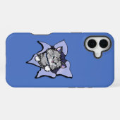 キニアート子猫ブラスト iPhoneケース (裏面横)