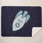 キニアート宇宙ロケットドッグウェスティシェルパブランケット シェルパブランケット (正面(横))