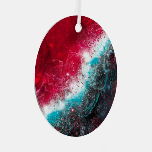 キニアート抽象芸術アートメタルオーナメント メタルオーナメント (正面右)