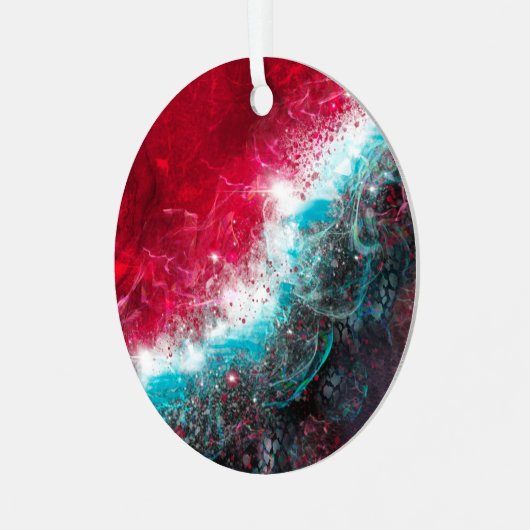 キニアート抽象芸術アートメタルオーナメント メタルオーナメント (正面左)