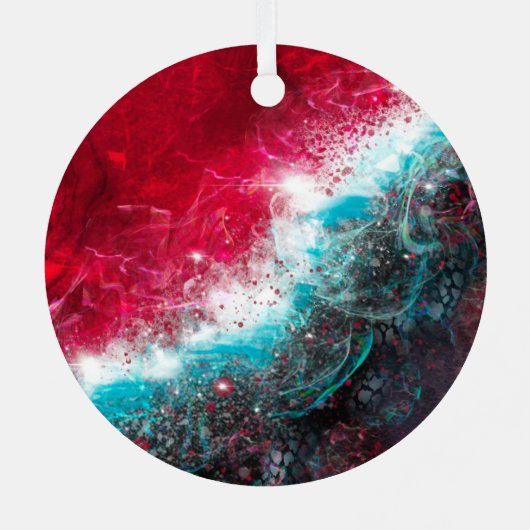 キニアート抽象芸術アートメタルオーナメント メタルオーナメント (裏面)