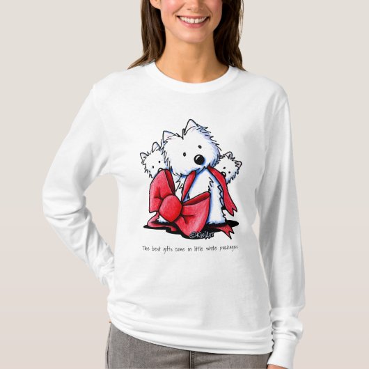 キニアート最高のウエスティ来ギフト Tシャツ (正面)