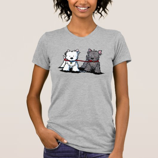 キニアート歩くテリアTシャツ Tシャツ (正面)