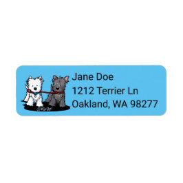 キニアート歩くブディー差出人住所ラベル ラベル