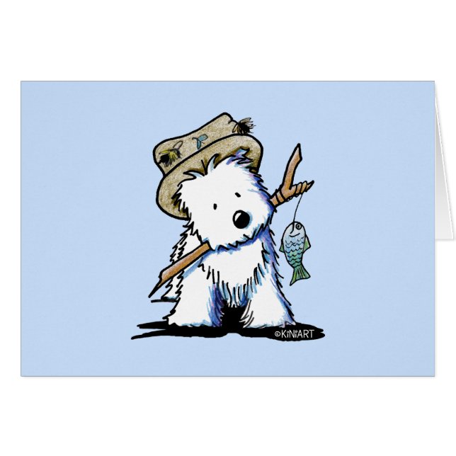 キニアート魚釣りウェスティ (正面横)