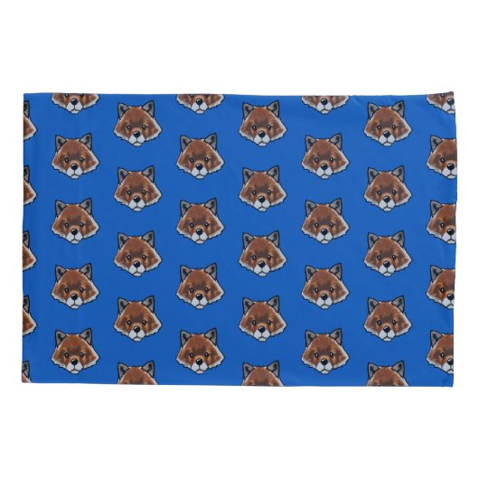 キニアート かわいいキツネ 枕カバー (裏面-左)