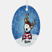 キニアート™ウェスティーレインディアメタルオーナメント メタルオーナメント (正面右)