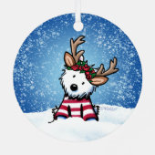 キニアート™ウェスティーレインディアメタルオーナメント メタルオーナメント (裏面)