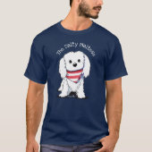 キニアート マルチーズ Tシャツ (正面)