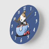 『キニア離れートME THE PIT WALL CLOCK』 ラウンド壁時計 (傾斜)