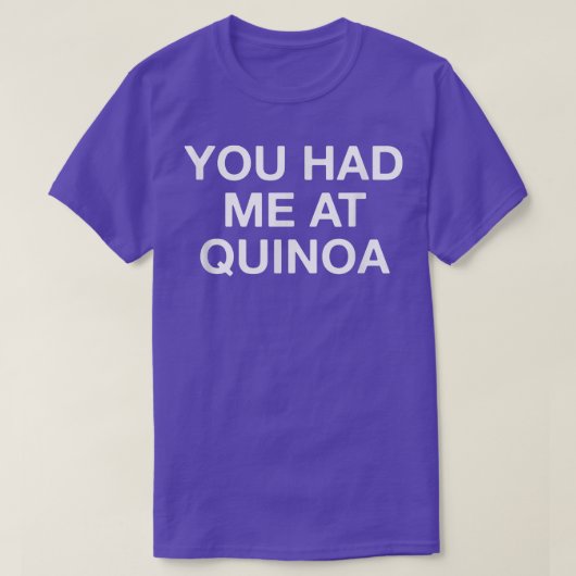 キヌアベジタリアンに行ったおもしろい Tシャツ (デザイン正面)