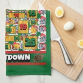 キネコルソカウントダウンクリスマスアドベントカレンダードッグ キッチンタオル (四つ折り)