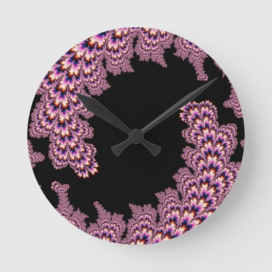 キネティカル – Mandelbrot Art ラウンド壁時計 (正面)