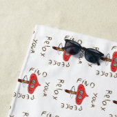 キノコおもしろいアート ビーチタオル (インサイチュ)