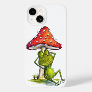 キノコお洒落の下で眠るカエル Case-Mate iPhone 14ケース
