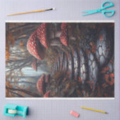 キノコお洒落の林道の切り離し 薄葉紙 (クラフト)