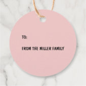 キノコお洒落格言小妖精や小人サンタクリスマスギフト フェイバータグ (裏面)