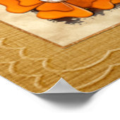 キノコお洒落秋ファンタジー ポスター (角)