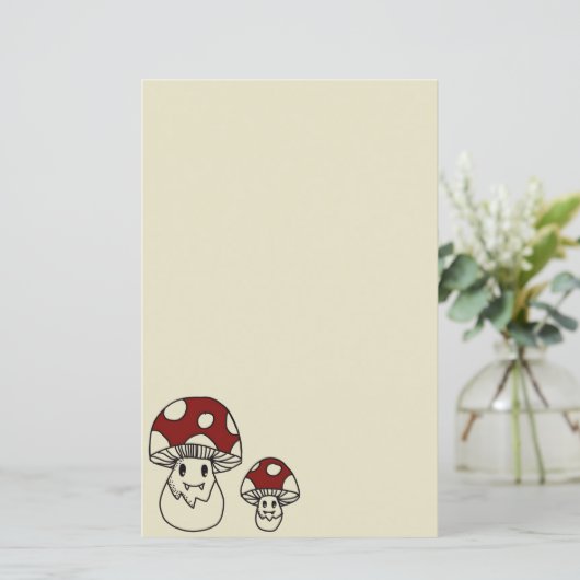 キノコかわいい固定の両面 (スタンド正面)