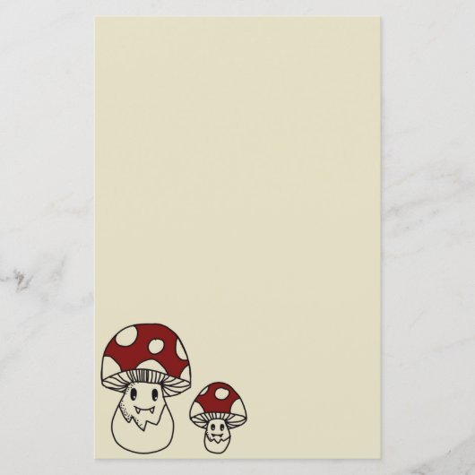 キノコかわいい固定の両面 (正面)