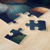 キノコで眠る妖精 | ブランク ジグソーパズル (側面)