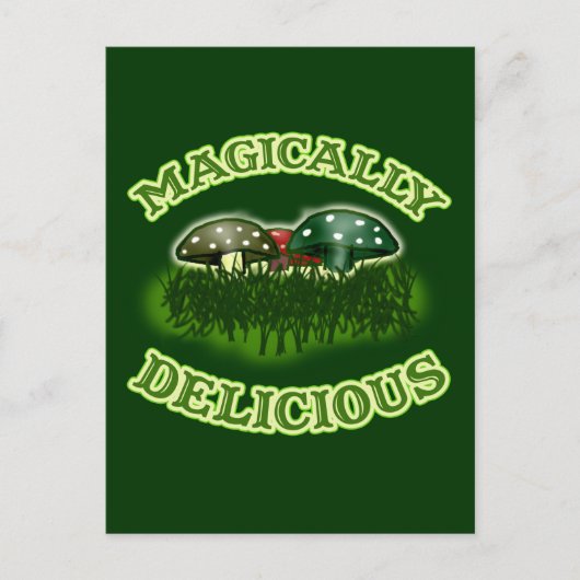 キノコで魔法のように美味しい ポストカード (正面)
