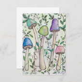キノコとつる植物 ノートカード (正面/裏面)