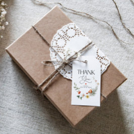 キノコとイチゴ赤ちゃんシャワーまたは誕生日 ギフトタグ