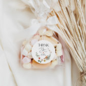 キノコとイチゴ赤ちゃんシャワーまたは誕生日 ラウンドシール