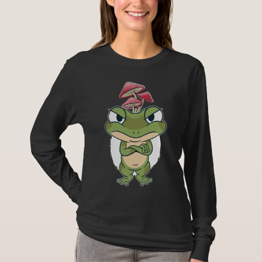 キノコとカエル Tシャツ (正面)