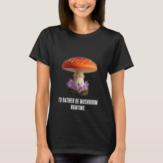 キノコとクリスタルのグラフィック Tシャツ